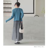 n'OrLABEL綿ニットダブルジップリブカーディガン | osharewalker | 詳細画像15 