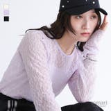 somari imagination袖ギャザーレースカットトップス | osharewalker | 詳細画像1 