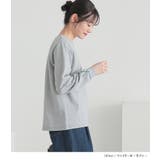 n'OrLABEL配色ステッチロゴ刺繍ロンT | osharewalker | 詳細画像12 