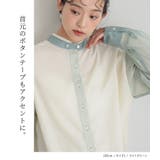 n'OrLABELチュールレイヤードブラウス | osharewalker | 詳細画像7 