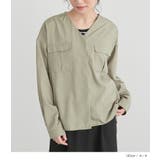 n'OrLABELVネックWポケットシャツ | osharewalker | 詳細画像17