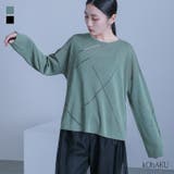 kOhAKUランダムラインニット | osharewalker | 詳細画像1