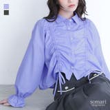 somari imaginationドロストリボンブラウス | osharewalker | 詳細画像1