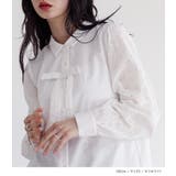 somari imaginationコットンレースリボン付きブラウス | osharewalker | 詳細画像5 