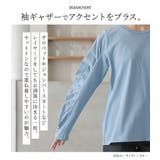 n'OrLABEL袖ギャザーロンT | osharewalker | 詳細画像5 