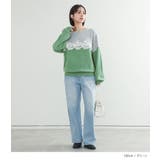 n'OrLABELレース付配色ニット | osharewalker | 詳細画像9