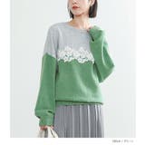 n'OrLABELレース付配色ニット | osharewalker | 詳細画像12