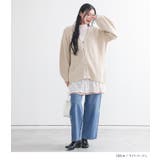 n'OrLABELVネック畦編みニットジップカーディガン | osharewalker | 詳細画像11
