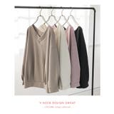 n'OrLABEL前後Vネックダンボールスウェット  | osharewalker | 詳細画像8 