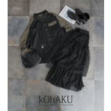 kOhAKU異素材袖デザインシャツ | osharewalker | 詳細画像6 