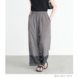 n'OrLABELパネル柄ギャザーイージーパンツ | osharewalker | 詳細画像9