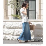 n'OrLABEL接触冷感デニムナロースカート | osharewalker | 詳細画像8