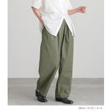 n'OrLABEL綿麻混冷感バレルレッグパンツ | osharewalker | 詳細画像10 
