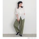 n'OrLABEL綿麻混冷感バレルレッグパンツ | osharewalker | 詳細画像11 