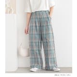 n'OrLABELチェック柄ワイドパンツ | osharewalker | 詳細画像3 