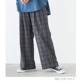 n'OrLABELチェック柄ワイドパンツ | osharewalker | 詳細画像15 