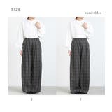 n'OrLABELチェック柄ワイドパンツ | osharewalker | 詳細画像20 