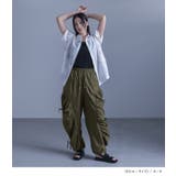 kOhAKUギャザー切替裾ドロストパンツ | osharewalker | 詳細画像8