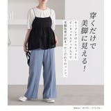 n'OrLABELリネンライクほんのりフレアパンツ | osharewalker | 詳細画像2