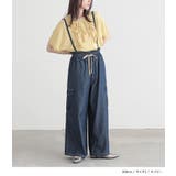 n'OrLABELサスペンダー付きギャザーワイドパンツ  | osharewalker | 詳細画像8 