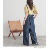 n'OrLABELサスペンダー付きギャザーワイドパンツ  | osharewalker | 詳細画像9 