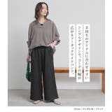 n'OrLABELリネンライクツータックワイドパンツ | osharewalker | 詳細画像7