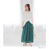 n'OrLABEL冷感裏地付きシフォンプリーツパンツ  | osharewalker | 詳細画像11 
