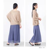 n'OrLABEL冷感裏地付きシフォンプリーツパンツ  | osharewalker | 詳細画像13 