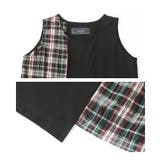 kOhAKUメッシュTシャツ×チェック柄切替タンクワンピースセット | osharewalker | 詳細画像16
