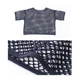 kOhAKUメッシュTシャツ×チェック柄切替タンクワンピースセット | osharewalker | 詳細画像18
