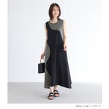 n'OrLABEL配色ノースリーブワンピース | osharewalker | 詳細画像6