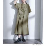 kOhAKU異素材タックシャツワンピース | osharewalker | 詳細画像4 