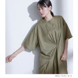 kOhAKU異素材タックシャツワンピース | osharewalker | 詳細画像7 