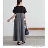 n'OrLABEL異素材ドッキングビスチェワンピース | osharewalker | 詳細画像3