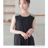 n'OrLABEL汗じみ防止配色ノースリーブワンピース | osharewalker | 詳細画像8