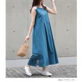 n'OrLABEL汗じみ防止配色ノースリーブワンピース | osharewalker | 詳細画像12