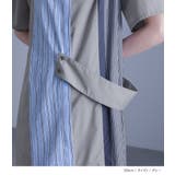 kOhAKU無地×ストライプ切替ワンピース | osharewalker | 詳細画像3