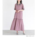 somari imaginationワイドリブ配色ポロワンピース | osharewalker | 詳細画像2