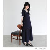 somari imaginationワイドリブ配色ポロワンピース | osharewalker | 詳細画像4