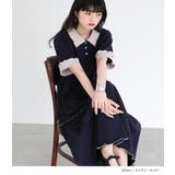 somari imaginationワイドリブ配色ポロワンピース | osharewalker | 詳細画像7