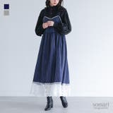 somari imaginationピンストライプキャミワンピース | osharewalker | 詳細画像1