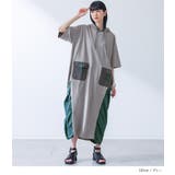 kOhAKU配色アシメフーディーカットソーワンピース  | osharewalker | 詳細画像10 