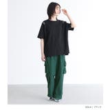 n'OrLABELショルダーメッシュ切替Tシャツ | osharewalker | 詳細画像4