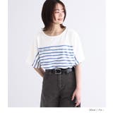 n'OrLABEL水彩手描きボーダー柄プリントTシャツ | osharewalker | 詳細画像8