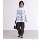 n'OrLABEL水彩手描きボーダー柄プリントTシャツ | osharewalker | 詳細画像9