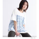 n'OrLABEL水彩手描きボーダー柄プリントTシャツ | osharewalker | 詳細画像10