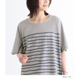 n'OrLABEL水彩手描きボーダー柄プリントTシャツ | osharewalker | 詳細画像13