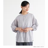 ストライプ柄ボリュームスリーブブラウス | osharewalker | 詳細画像10 