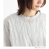 ストライプ柄ボリュームスリーブブラウス | osharewalker | 詳細画像15 