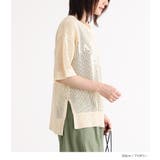 n'OrLABELロゴデザインメッシュサマーニット | osharewalker | 詳細画像4
